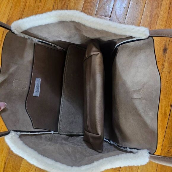 Un Billion Lacy Sheep Tote Bag Faux Suede - Picture 5 of 9